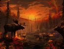 alaingobert many forest animals including a moose guardians of  5735c887 491a 4652 8a8bd8a133cd4 copie